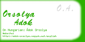 orsolya adok business card